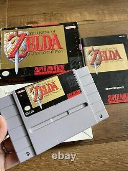 Légende De Zelda Un Lien Vers Le Passé (super Nintendo, Snes) Complet Dans La Boîte Cib