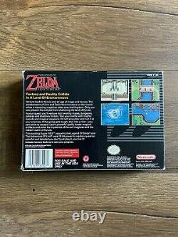Légende De Zelda Un Lien Vers Le Passé (super Nintendo, Snes) Complet Dans La Boîte Cib