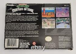 Les Tortues Ninja dans le temps SNES avec boîte SANS MANUEL Super Nintendo