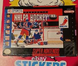 Lnhpa Hockey 93 Super Nintendo Snes Jeu Vidéo Ea Sports Nouveau! Poids