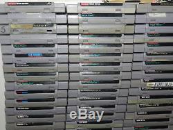 Lot De 178 Super Nintendo Snes Jeux Chariots + Boîtes Nda