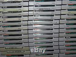 Lot De 178 Super Nintendo Snes Jeux Chariots + Boîtes Nda