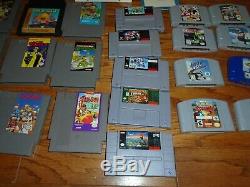 Lot De 24 Jeux Nes Snes N64 Mario Aerobiz Talespin Pokemon Nintendo 64 Super