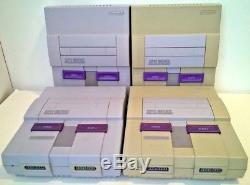 Lot De 4 Consoles Super Nintendo Snes Control Deck Sns-001 Vintage Video Games