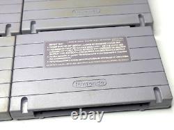 Lot Nintendo SNES 8 jeux + 2 manettes, Super Mario Kart, testé fonctionne