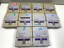 Lot de 10 consoles Super Nintendo SNES hors service/endommagées à récupérer