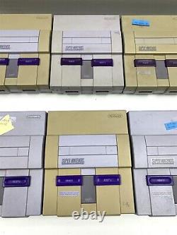 Lot de 10 consoles Super Nintendo SNES non fonctionnelles/endommagées à récupérer