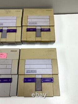 Lot de 10 consoles Super Nintendo SNES non fonctionnelles/endommagées à récupérer