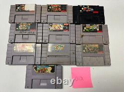 Lot de 10 jeux Super Nintendo SNES : Zelda, Donkey Kong, Frogger, Super Mario Kart