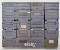Lot de 20 jeux Super Nintendo SNES : Knights of the Round, Mask, Mega Man, Retro