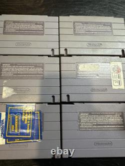 Lot de 6 jeux SNES Super Nintendo testés et authentiques - Pack de jeux vidéo rétro