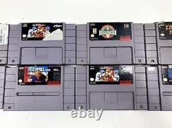 Lot de 76 jeux Super Nintendo SNES fonctionnant - Voir les images