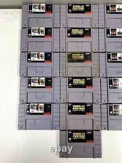 Lot de 76 jeux Super Nintendo SNES fonctionnant - Voir les images