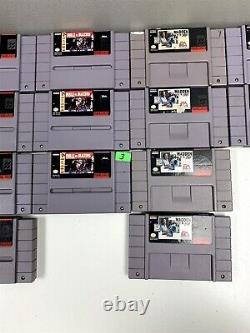 Lot de 76 jeux Super Nintendo SNES fonctionnant - Voir les images