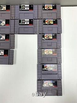 Lot de 76 jeux Super Nintendo SNES fonctionnant - Voir les images