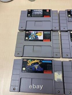 Lot de 9 jeux SNES Super Nintendo authentiques TESTÉS & NETTOYÉS! EN MAIN