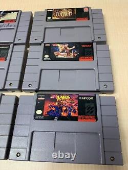 Lot de 9 jeux SNES Super Nintendo authentiques TESTÉS & NETTOYÉS! EN MAIN