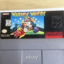 Lot de Super Nintendo (9) jeux SNES Super Mario World Mario Kart Wario Vintage FS