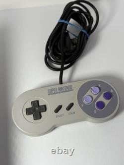 Lot de console Super Nintendo SNES avec 1 manette, 9 jeux, fonctionne parfaitement