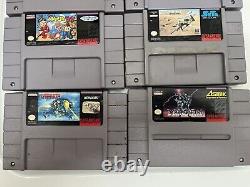 Lot de jeux Super Nintendo authentiques peu communs/rares (10 au total)