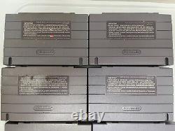 Lot de jeux Super Nintendo authentiques peu communs/rares (10 au total)