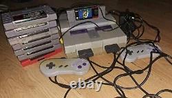Lot de jeux de console Super Nintendo Snes testé et fonctionnel + 8 jeux (1x900 en un)