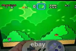 Lot de jeux de console Super Nintendo Snes testé et fonctionnel + 8 jeux (1x900 en un)