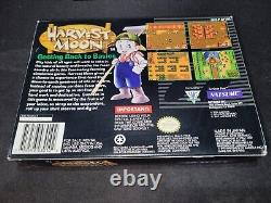 Lune des moissons Natsume Authentique Super Nintendo SNES en condition EXMT COMPLET avec boîte