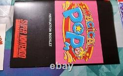 Magical Pop'n Popn Super Nintendo SNES Jeux Timewalk CIB Complet dans la Boîte $0 Expédition