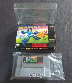 Mega Man Soccer (snes, 1994) Jeu Complet (ntsc-us / C) 100% Authentique