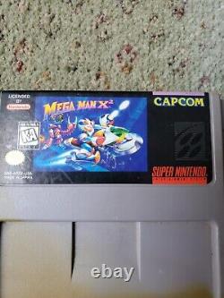 Mega Man X2 Super Nintendo Snes Jeu Authentique Jaune
