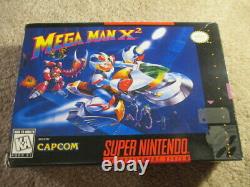 Mega Man X2 (super Nintendo Snes) Complet Cib Avec Magazine + Affiche + Cartes