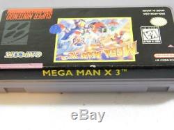 Mega Man X3 (super Nintendo Entertainment System, 1997) Snes Teste Authentique