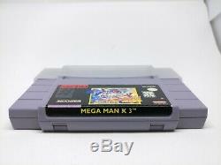 Mega Man X3 (système De Divertissement Super Nintendo) Snes Authentic Dust Sleeve