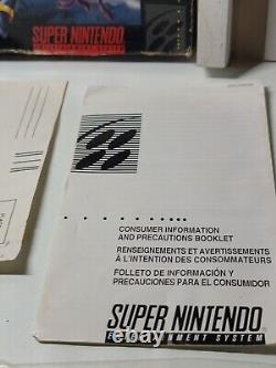 Mega Man X 1 Super Nintendo SNES Majesco Jeu Vidéo CIB Boîte Complète Manuel