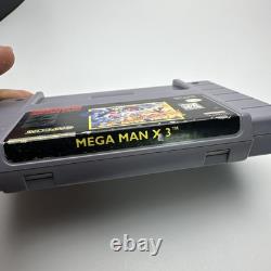 Mega Man X 3 Cartouche SNES Super Nintendo uniquement Jeu Capcom AUTHENTIQUE ! Classique