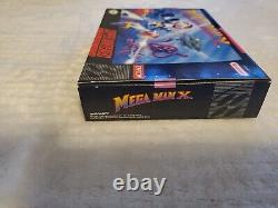 Mega Man X SNES Super Nintendo Complet CIB, en Excellent État et Testé