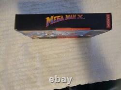 Mega Man X SNES Super Nintendo Complet CIB, en Excellent État et Testé