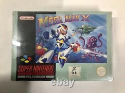 Mega Man X Snes Super Nintendo Aus Pal Boxed Rare Complete