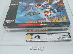 Mega Man X Super Nintendo Capcom Snes Nda Nouveau Gravé Vga 85+ 1er Graal