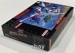 Mega Man X Super Nintendo Snes Cib 100% Complet Près De La Monnaie