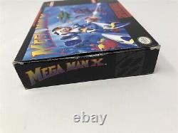 Mega Man X Super Nintendo Snes Complet Dans La Boîte CIB RARE Bon