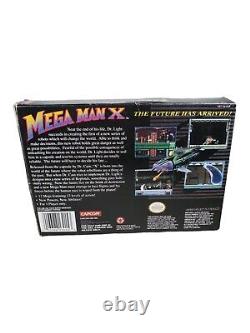 Mega Man X (super Nintendo, Snes) - Complet Dans La Boîte - Authentic