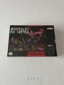 Metal Morph Super Nintendo SNES complet avec boîte, manuel, cartouche, insert & reg