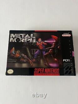 Metal Morph Super Nintendo SNES complet avec boîte, manuel, cartouche, insert & reg