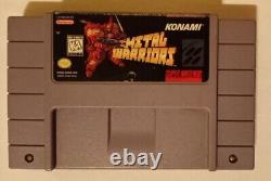 Metal Warriors (Super Nintendo, 1995) Konami SNES JEU AUTHENTIQUE TESTÉ FONCTIONNE