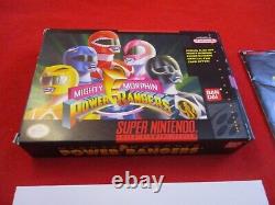 Mighty Morphin Power Rangers Super Nintendo Snes Complete Avec Box Jeu Manuel