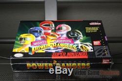 Mighty Morphin Power Rangers (super Nintendo, Snes) H-seam Scellé! Excellent