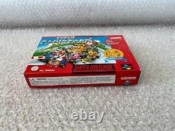 Mint Super Mario Kart Super Nintendo Snes Pal Collecteurs Cib Complets En Boîte