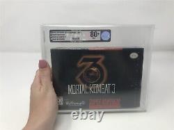 Mortal Kombat 3 Super Nintendo Snes Nouveau Scellé Gradé Vga 80+ Nm Rare